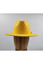 Panama Sombrero Hat with Yellow Metal Button Detail - 3