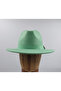 Water Green Metal Button Detailed Panama Sombrero Hat - 3