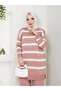 Wonderful Striped Knitwear, Comfortable and Stylish Trousers, Two-Piece Suit - 4