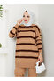 Wonderful Striped Knitwear, Comfortable and Stylish Trousers, Two-Piece Suit - 2
