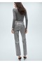Foiled Straight Jeans - 4