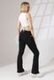Black Women's High-Waist Shaping / Sculpting Double Pocketed Flare Bootcut Leggings - 5