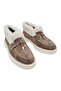 Real Leather Beige Suede and Fur Comfortable and Light Daily Women's Boots - 3