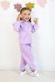 Girl's Teddy Bear Toy 3 Thread Ribbed Hooded Tracksuit Set - 8