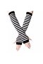 Lolita Harajuku Cosplay Black White Striped Sleeve
