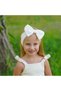 Girls' Cotton Combed, Non-Slip, Anti-Sweat, Ultra-Light Flexible Big Bow Tie Hairband - 2