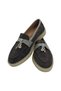 Genuine Leather Gray Suede Comfortable Daily Women's Shoes - 7