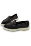 Genuine Leather Black Women's Winter Shoes - 6