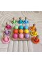 Montessori Matching Top Ball Ring Peg Baby Set - 9 Colors - 2