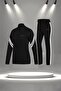 Women's Black Special Supra Combed Cotton Casual and Walking Tracksuit Set (S-3Xl)