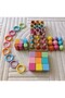 Montessori Matching Board Cylinder Ring Peg Baby Bowl Cube Set - 9 Colors