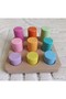 Montessori Matching Top Cylinder Set - 9 Colors - 3