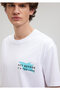 Back Printed White T-Shirt Loose Fit / Loose Relaxed Fit0612077-620 - 5