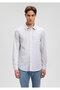 Gray Striped Linen Slim Fit Shirt -0210871-80018 - 3