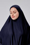 Women's Two-Piece Prayer Dress with Headscarf, Organic Cotton, Elastic Sleeves, Non-Slip Skirt, Combed Cotton, Hijab - 5