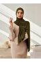 Small Premium Jersey Shawl |   Color: Dark Olive Green |   Dimensions: 150X50 cm |   Hijab - 4