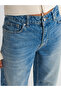 71716 Seamless Cuffed Denim Trousers-Blue - 4