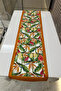 40X140Cm Decorative Thai Feather Tablecloth - Stain Printed, Non-Slip Washable Runner - 3