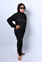 Girl's Hooded Tracksuit Set - Zip and Rib C59 - 2