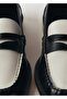 Two Color Leather Loafers - 6