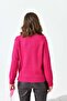 Women's Bead Embroidered Sweater Fuchsia 20741 - 7