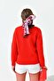Women's Bead Embroidered Sweater Red 20741 - 7