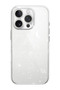 iPhone 16 Pro Max Compatible White Planets Patterned Transparent Silicone Phone Case