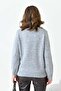 Women's Bead Embroidered Sweater Gray 20741 - 7