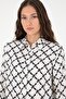 Navy Blue Long Sleeve Women's Shirt - Eliffu Butikhome - 2