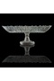 33 Cm Oval Footed Glass Fruit Bowl and Presentation Bowl - 4
