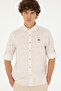 Men's Khaki Long Sleeve Shirt 50288660 -Vr027 - 3