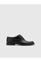 Morus Genuine Analin Leather Men's Black Classic Shoes - 3