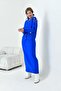 Women's Shoulder Detailed Skirt Suit Cobalt Blue 20721 - 4