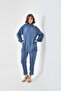 Women &Apos; S Suit with Modal Pants Indigo 30716 - 2