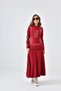 Women's Skirt Suit Claret Red 20559