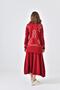 Women's Skirt Suit Claret Red 20559 - 7