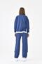 Women's Stripe Detailed Double Suit Indigo 20631 - 7