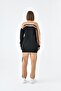 Ftz Women's Striped Double Suit Black 20658 - 7