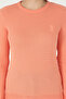 Women's Salmon Crew Neck Basic Sweater 50288979-Vr047 - 6