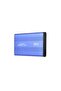 2126 2.5 بوصة USB 3.0 Sata Harddisk HDD Box بسرعة 5 جيجابت في الثانية + حافظة - ألومنيوم أزرق - 3