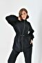 Women's Mesh Detailed Suit Black 30709 - 6
