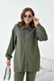 Women's Comfortable Fit Stone Set Khaki 30938 - 6