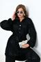Women's jacquard set black 30877 - 4