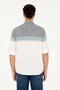 Men's Navy Blue Long Sleeve Shirt 50289218 -Vr033 - 5