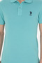 Men's Slim Fit Polo Neck Mint Basic T-Shirt 50289344-Vr090 - 6