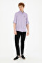 Men's Slim Fit Black Canvas Trousers 50289420-Vr046