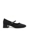 (London) Women's Thick Heeled Shoes Black - 2