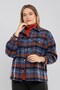 50495 Bat Sleeve Plaid Lumberjack Women's Shirt