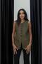 Khaki Meryl Suede Vest - 3