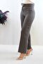 Fashionable Striped Belted Trousers Smoked - 2